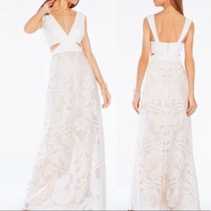 BCBGMaxazria Lace White Marilyn dress